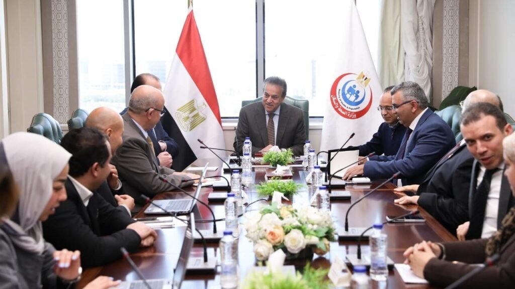 وزير الصحة يبحث مع منظمة الصحة العالمية تطورات الاستجابة الإنسانية لأزمتي السودان وغزة